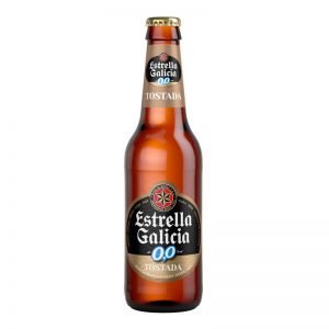 ESTRELLA GALICIA 00 TOSTADA. BOTELLA 25cl.