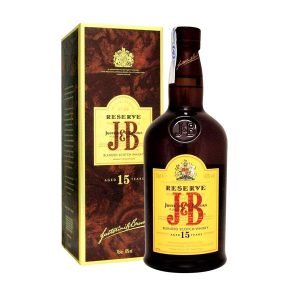 J&B  RESERVA 15 AÑOS  WHISKY ESCOCÉS.